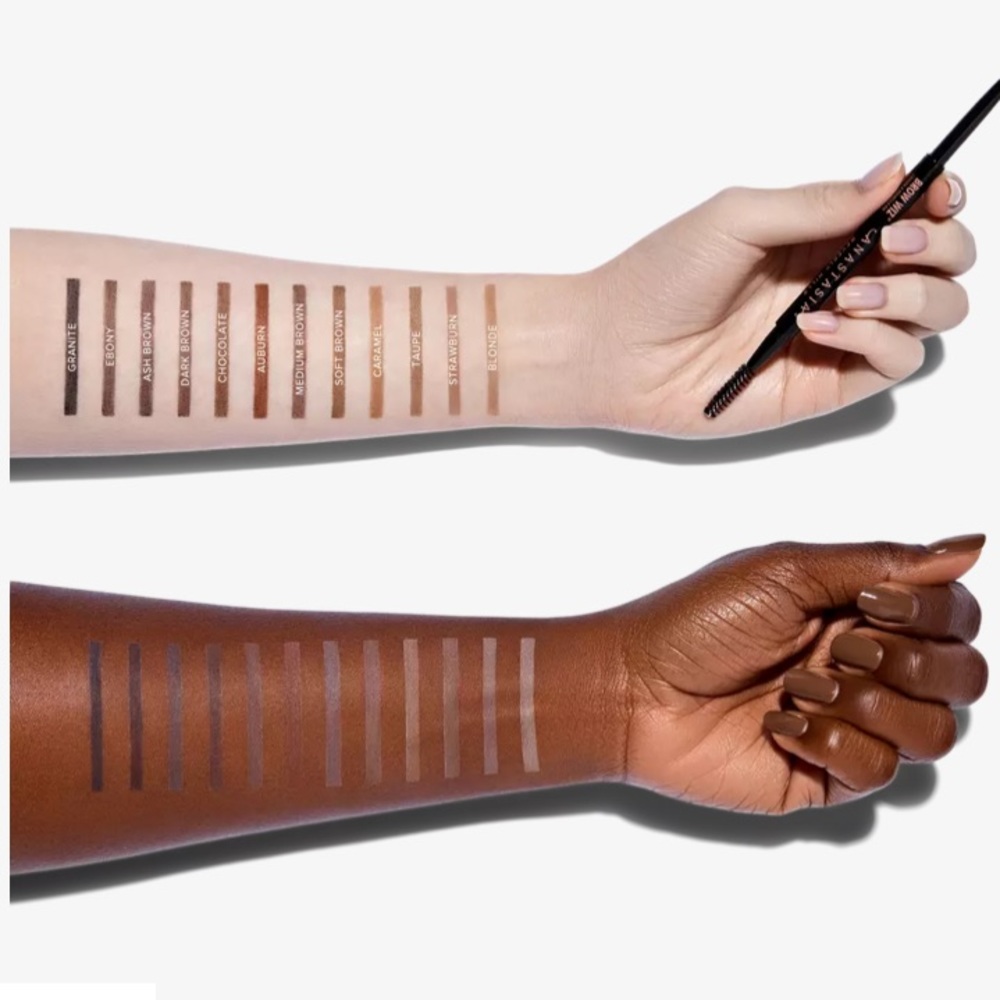ANASTASIA Brow Wiz Skinny Detail Pencil With Spoolie Dark Brown Travel Size NIB - Picture 9 of 13